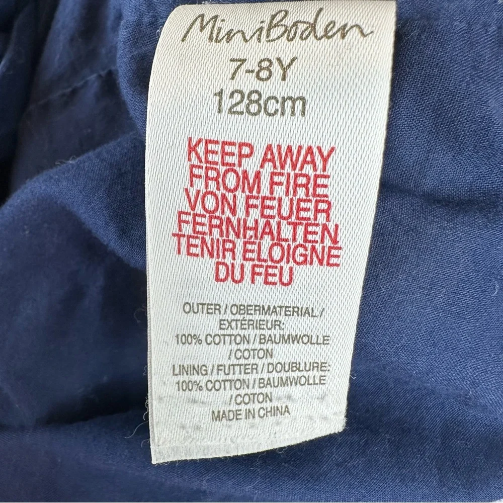 Mini Boden Floral Corduroy Jumper Dress